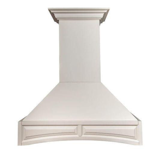 ZLINE 36 in. Wall Mount Range Hood Designer Wooden Cottage White (321TT-36)
