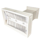 ZLINE 36 in. Wall Mount Range Hood Designer Wooden Cottage White (321TT-36)