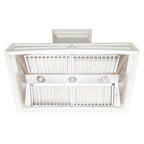 ZLINE 36 in. Wall Mount Range Hood Designer Wooden Cottage White (321TT-36)