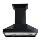 ZLINE 36 in. Wooden Wall Mount Range Hood with Crown Molding, Designer Series (KBCC-36)