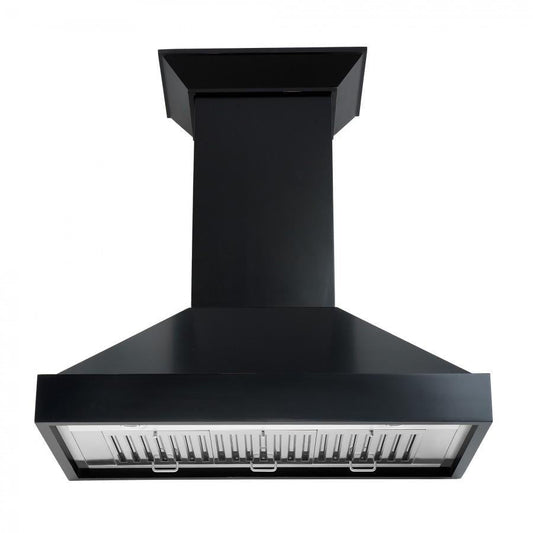 ZLINE 36 in. Wooden Wall Mount Range Hood with Crown Molding, Designer Series (KBCC-36)