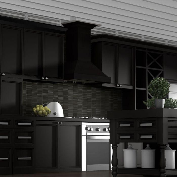 ZLINE 36 in. Wooden Wall Mount Range Hood with Crown Molding, Designer Series (KBCC-36)