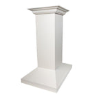 ZLINE 36 in. Island Range Hood Wooden White Designer Series with Crown Molding (KBiTT-36)