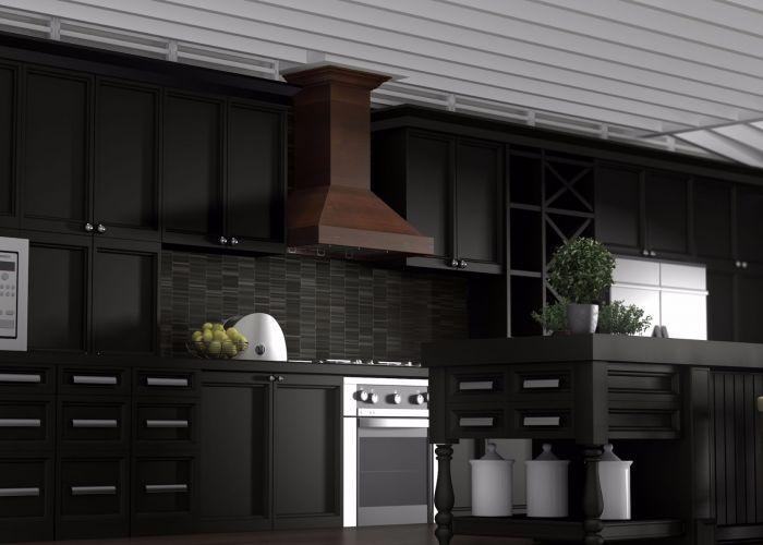 ZLINE 48 in. Wall Mount Range Hood Wooden Walnut Designer Series (KBRR-48)