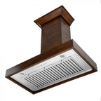 ZLINE 48 in. Wall Mount Range Hood Wooden Walnut Designer Series (KBRR-48)