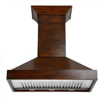 ZLINE 48 in. Wall Mount Range Hood Wooden Walnut Designer Series (KBRR-48)