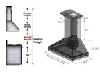 ZLINE 30 Inch Wall Mount Range Hood Unfinished Wood Design (KBUF-30)