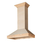 ZLINE 30 Inch Wall Mount Range Hood Unfinished Wood Design (KBUF-30)