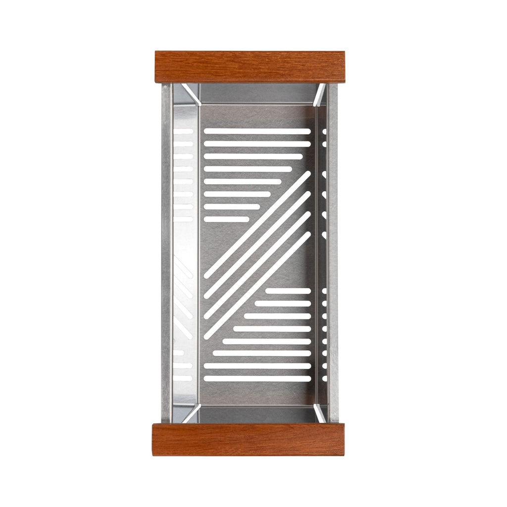 ZLINE 27" Garmisch Undermount Single Bowl Satin Stainless Steel Kitchen Sink with Bottom Grid and Accessories, SLS-27S