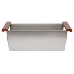 ZLINE 27" Garmisch Undermount Single Bowl Satin Stainless Steel Kitchen Sink with Bottom Grid and Accessories, SLS-27S