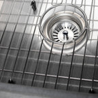 ZLINE 33" Moritz Farmhouse Apron Mount Single Bowl Satin Stainless Steel Kitchen Sink with Bottom Grid and Accessories, SLSAP-33S
