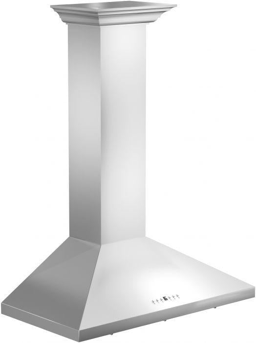ZLINE 30 Inch Wall Mount Range Hood Convertible Stainless Steel Crown Molding KL2CRN-30