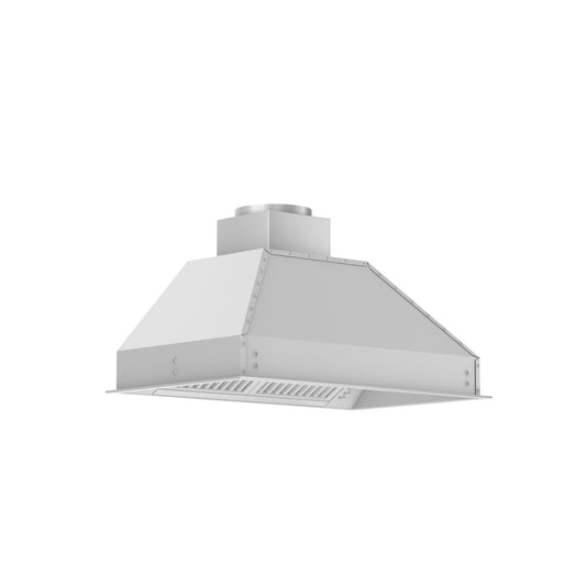 ZLINE 40 in Outdoor Wall Mount Range Hood Insert 21 in Depth 700 CFM Stainless Steel (721-304-40)