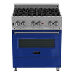 ZLINE 30-Inch Legacy Dual Fuel Range, 4 Burners, 4.0 cu. ft. Electric Convection, Model RAS-BG-30