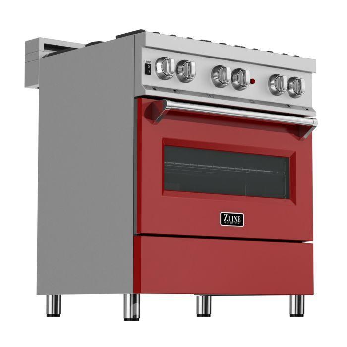 ZLINE 30 in. Legacy Dual Fuel Range, 4 Burners, 4.0 cu. ft. Electric Convection Oven (RAS-RM-30)