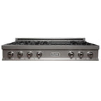ZLINE Appliance Package - 30" Professional Double Wall Oven, 48" Rangetop, Range Hood In Satin Stainless Steel, 3KP-RTSRH48-AWD