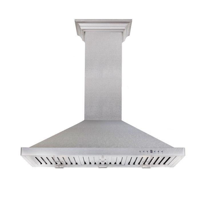 ZLINE Appliance Package - 30" Professional Double Wall Oven, 30" Rangetop, Range Hood In Satin Stainless Steel, 3KP-RTSRH30-AWD