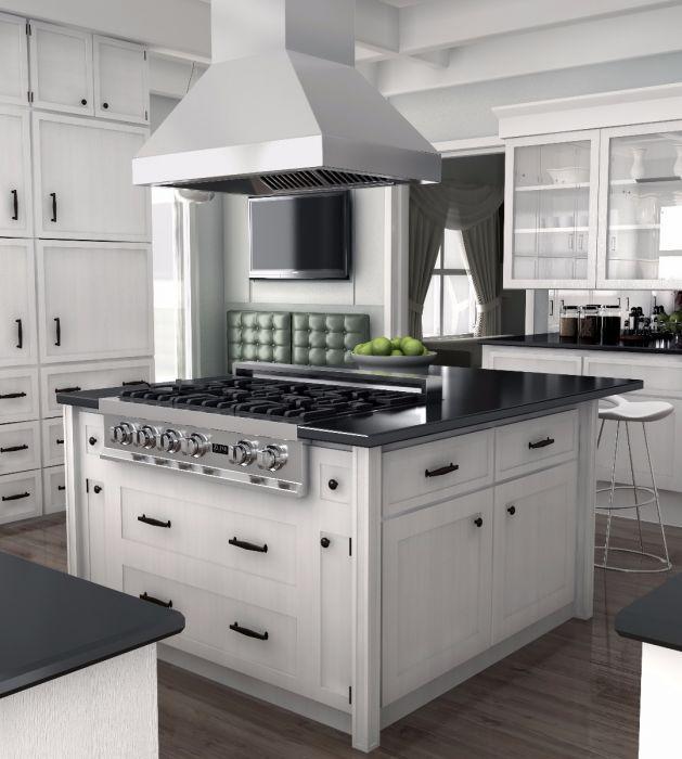 ZLINE 30-Inch Island Range Hood Stainless Steel 4-Speed Ventilation (597i-30)