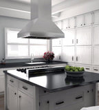 ZLINE 30-Inch Island Range Hood Stainless Steel 4-Speed Ventilation (597i-30)