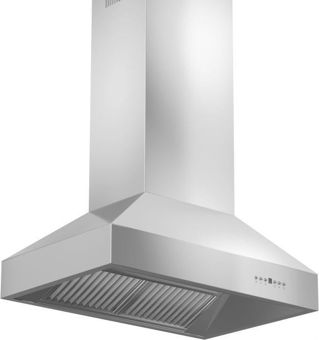 ZLINE 36 in. Island Mount Range Hood Outdoor Approved Stainless Steel Ducted 697i-304-36