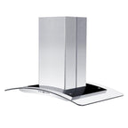ZLINE 36 in Island Range Hood Stainless Steel 4-Speed Fan LED Lighting (GL14i-36)