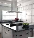 ZLINE 36-Inch Island Range Hood Stainless Steel 4-Speed Fan LED Lighting (GL1i-36)