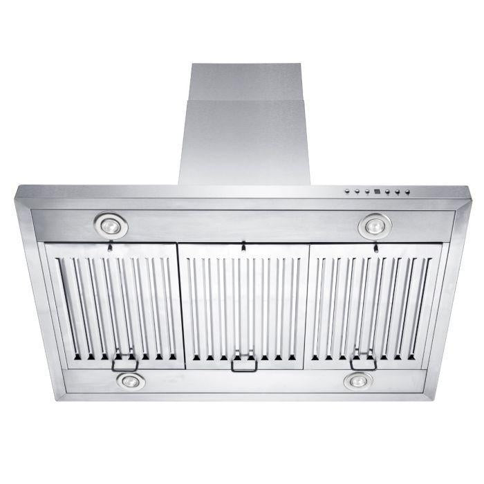 ZLINE 36 in. Island Range Hood Stainless Steel 400 CFM LED Lighting (GL2i-36)