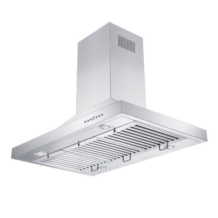 ZLINE 30-Inch Island Range Hood Remote Dual Blower Stainless Steel (GL2i-RD-30)