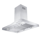ZLINE 42 in. Island Range Hood Remote Dual Blower Stainless Steel 700 CFM (GL2i-RD-42)