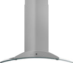 ZLINE 30 in. Island Range Hood Stainless Steel 400 CFM LED Lighting 4-Speed Fan (GL9i-30)