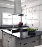 ZLINE 36-Inch Island Range Hood Stainless Steel 4-Speed 400 CFM (GL9i-36)