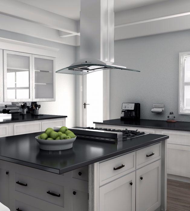 ZLINE 36-Inch Island Range Hood Stainless Steel 4-Speed 400 CFM (GL9i-36)