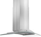 ZLINE 36-Inch Island Range Hood Stainless Steel 4-Speed 400 CFM (GL9i-36)