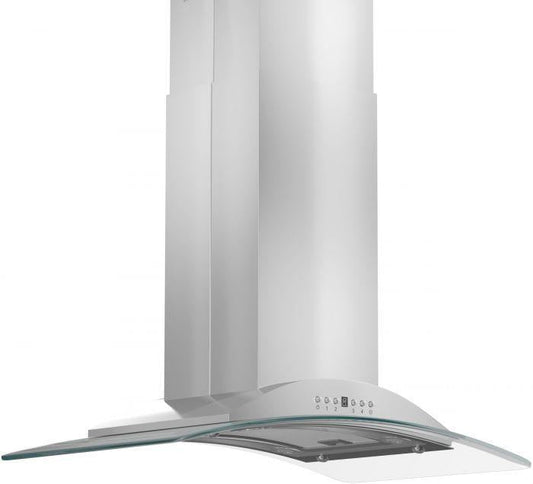 ZLINE 36-Inch Island Range Hood Stainless Steel 4-Speed 400 CFM (GL9i-36)