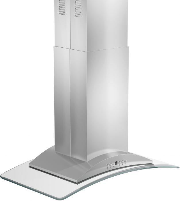 ZLINE 36-Inch Island Range Hood Stainless Steel 4-Speed 400 CFM (GL9i-36)