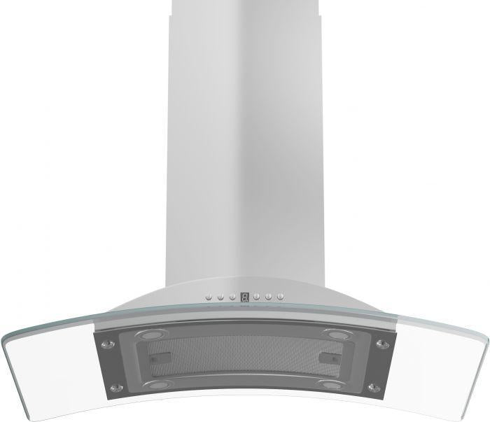 ZLINE 36-Inch Island Range Hood Stainless Steel 4-Speed 400 CFM (GL9i-36)