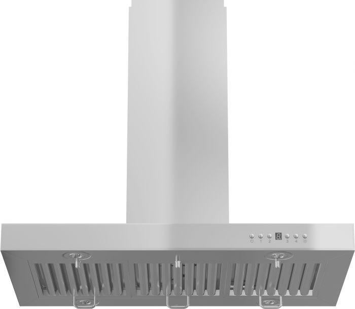ZLINE 30 in Stainless Steel Island Range Hood 4-Speed 400 CFM Convertible Venting (KE2i-30)