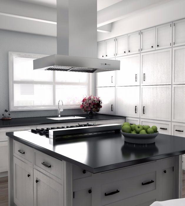 ZLINE 36-Inch Island Mount Range Hood Outdoor Ducted Stainless Steel (KECOMi-304-36)