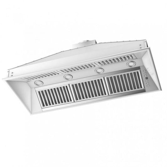 ZLINE 46 in. Range Hood Insert Remote Dual Blower Stainless Steel High Performance Ventilation (721-RD-46)