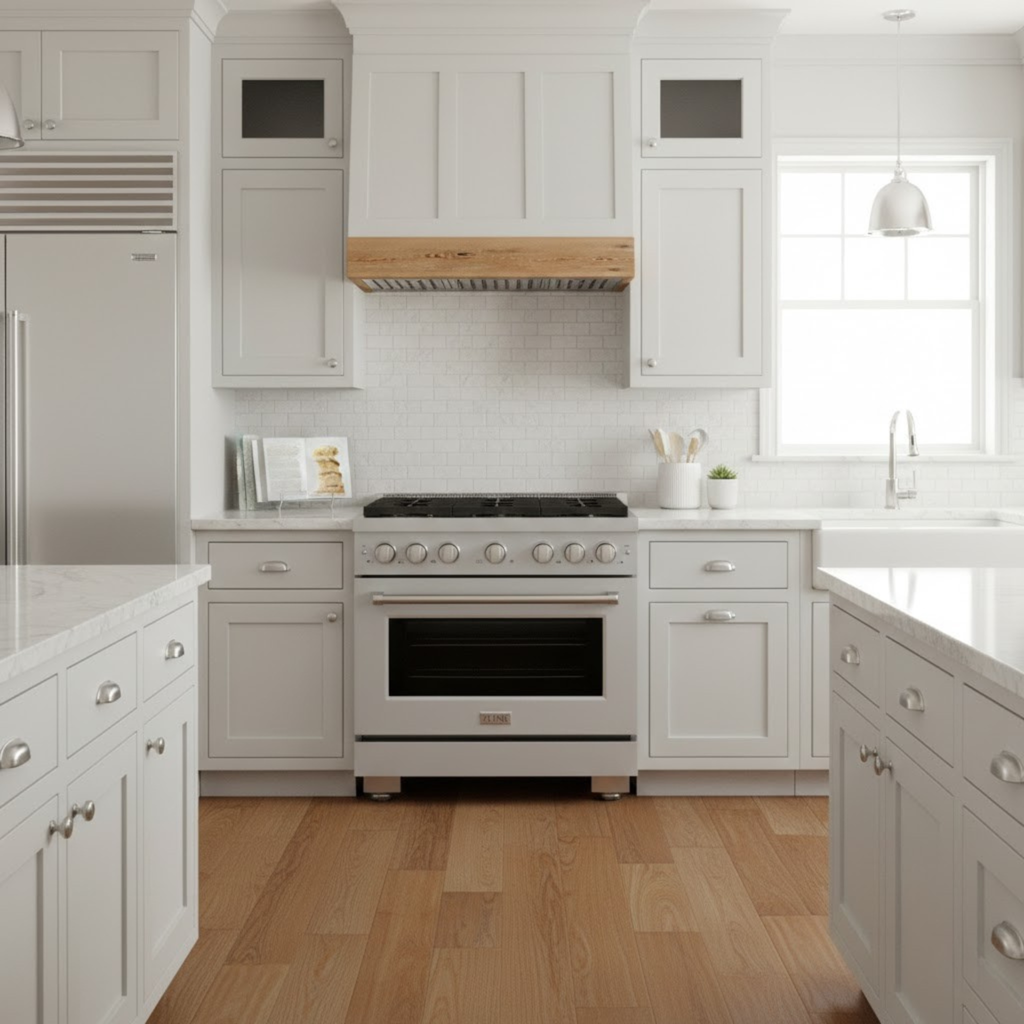 ZLINE Paramount 36 Inch Gas Range with Convection Oven and 6 Brass Burners, Stainless Steel (SGR-BR-36)