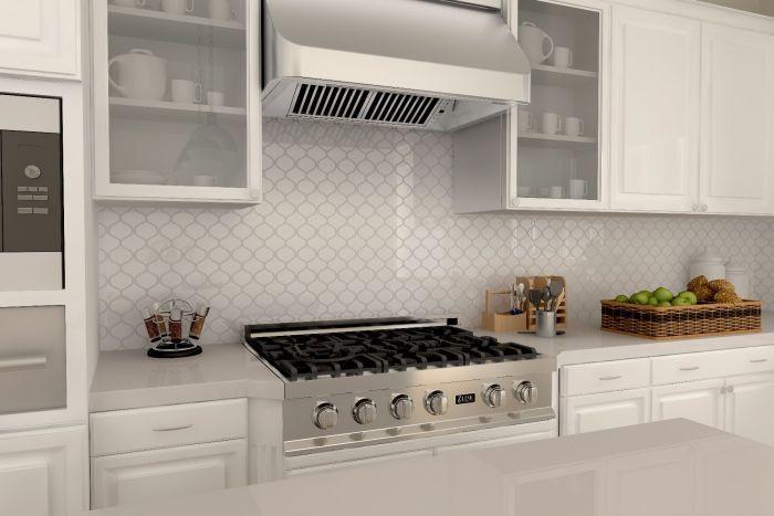 ZLINE 60 in. Under Cabinet Range Hood Stainless Steel 4-Speed Fan LED Lighting (520-60)