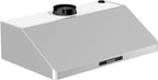 ZLINE 30 Inch Under Cabinet Range Hood Stainless Steel 4-Speed Fan LED Lighting (619-30)