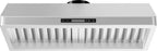 ZLINE 30 Inch Under Cabinet Range Hood Stainless Steel 4-Speed Fan LED Lighting (619-30)