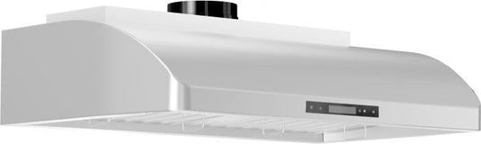 ZLINE 36 in. Under Cabinet Range Hood 400 CFM Stainless Steel LED Lighting Dishwasher-Safe Filters (621-36)