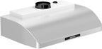 ZLINE 36 in. Under Cabinet Range Hood 400 CFM Stainless Steel LED Lighting Dishwasher-Safe Filters (621-36)