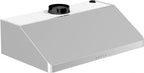 ZLINE 30 Inch Under Cabinet Range Hood Stainless Steel 400 CFM LED Lighting Baffle Filters (623-30)