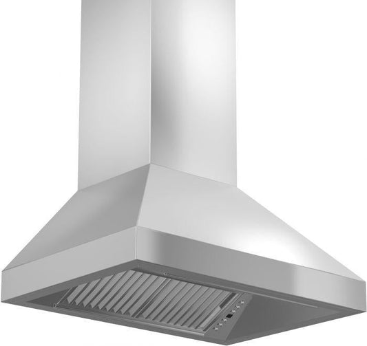 ZLINE 36 Inch Wall Mount Range Hood Convertible Vent Stainless Steel 4-Speed 700 CFM (597-36)