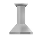 ZLINE 48 in. Wall Mount Range Hood Convertible Vent Stainless Steel with Crown Molding (597CRN-48)