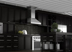 ZLINE 30 Inch Wall Mount Range Hood Convertible Vent Stainless Steel with Crown Molding (597CRN-30)