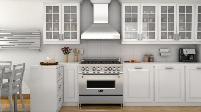 ZLINE 30 Inch Wall Mount Range Hood Convertible Vent Stainless Steel with Crown Molding (597CRN-30)